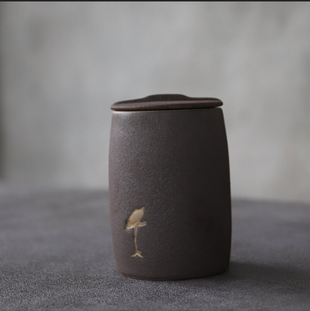Ceramic tea jar